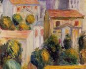 皮埃尔 奥古斯特 雷诺阿 : Houses at Cagnes